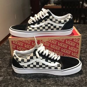 Vans old school checker board